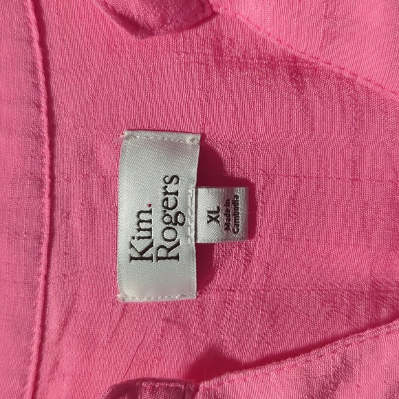 Kim Rogers flutter sleeve eyelet Henley top - Picture 3 of 4